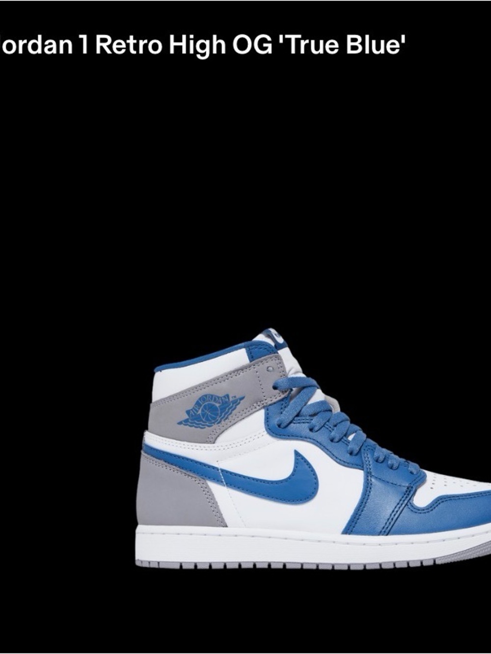 Jordan 1 Retro High OG - White, Blue & Gray